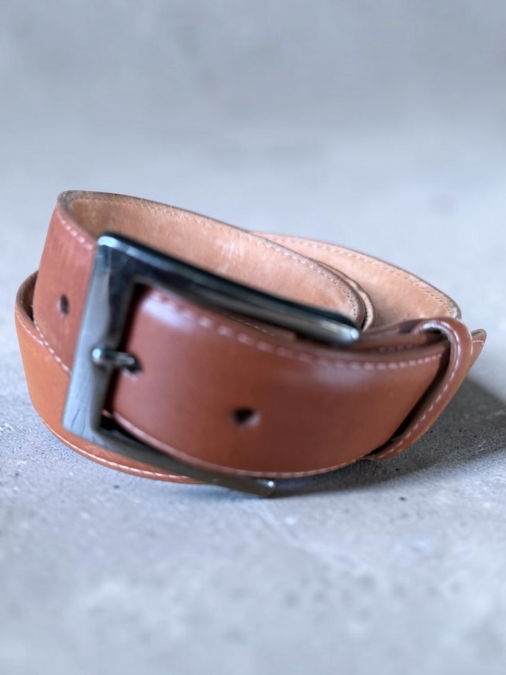 W. KLEINBERG Smooth Leather 1.5” Belt Size 40